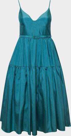 Hutch Atherton Belted Fit-&-Flare Midi Dress