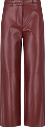 Max Mara Pantaloni Dritti In Jersey Spalmato