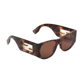 Fendi Accessoires, Dames, Bruin, ONE Size, 0360S Zonnebrillen