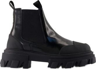 Ganni Schoenen, Dames, Zwart, 40 EU, Chelsea Boot