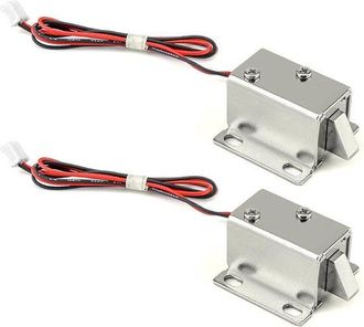 OEM Cerradura El&eacute;ctrica Electromagn&eacute;tica Con Solenoide De 12 V, Para Sistemas De Seguridad, Cajas Fuertes Y Puertas De Armarios, 2 Unidades