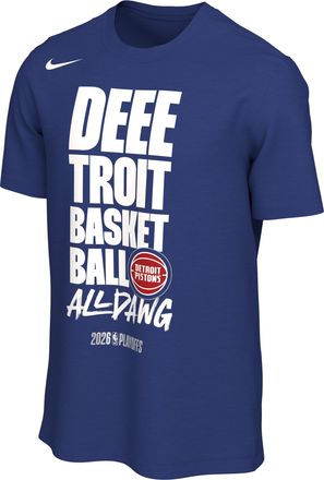 Nike Detroit Pistons Nike Mens NBA Basketball T-Shirt in Blue | JF1807-495