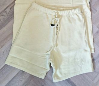 Fear of God Mens Fog Essentials Shorts Lemon - White - Size: 32/33/32