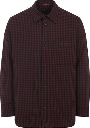 Gucci Purple Cotton Spw Macro Vichy Jacket-Uomo