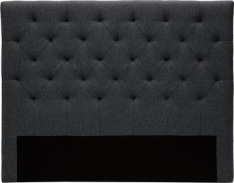 Miliboo Cabecero Tejido Gris Oscuro 140cm Enguerrand