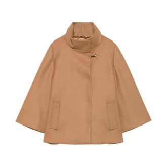 Fay Capa de Lana y Cachemira - Jackets - Mujer - Beige - L
