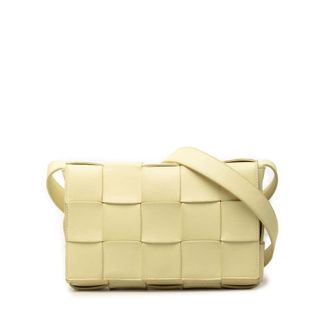 Bottega Veneta Pre-owned Bottega Veneta Nappa Intrecciato Cassette Crossbody Unisex PKNEENMPN6WCHNPW