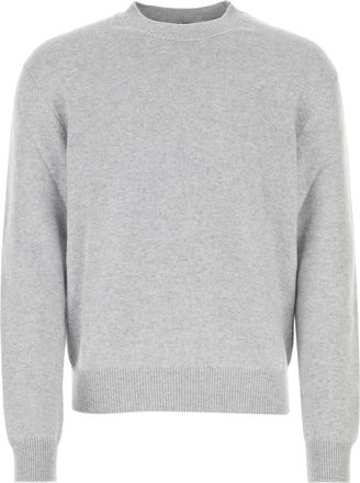 Bottega Veneta Melange Grey Stretch Cashmere Blend Sweater