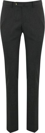 Pantaloni Torino Grijze Slim Fit Broek van Wolmix - Heren - Slim Fit Broeken - Grijs - L - Wol - Broeken