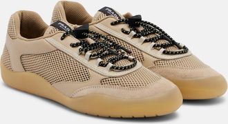 Prada Speedrock leather-trimmed sneakers