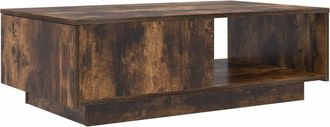 vidaXL Mesa De Caf&eacute; Roble Ahumado 95 X 55 X 31 Cm Madera De Ingenier&iacute;a Vidaxl