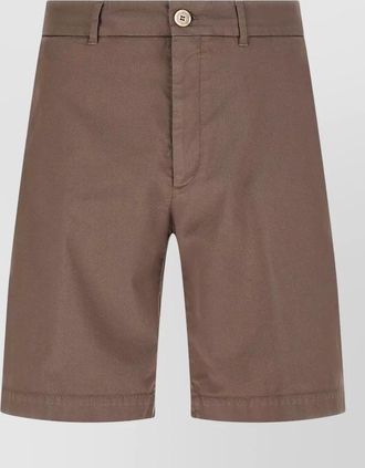 Brunello Cucinelli american pima cotton bermuda shorts belt loops