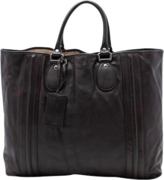 Gucci Pre-owned Tote Bags, female, Brown, Size: ONE SIZE Pre-owned Tote Bag