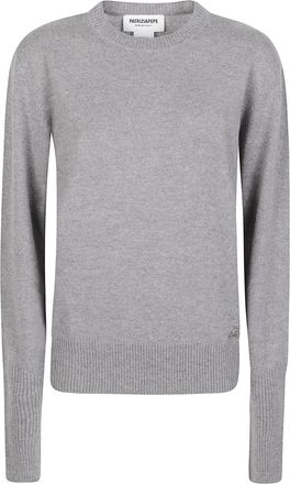 Patrizia Pepe Cashmere Long-Sleeve Crewneck Sweater