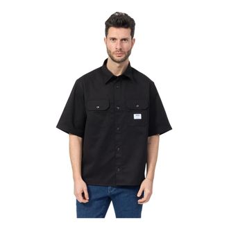 HUGO BOSS Heren, Overhemden, Zwart, Maat: XS Katoen