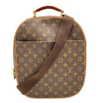 Louis Vuitton Beige Brown Coated Canvas Leather Shoulder Bag (Pre-Owned)