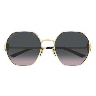 Gucci Oval Frame Sunglasses - female - Gucci - Sunglasses - Yellow - 58 MM - Accessories