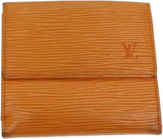 Louis Vuitton Pre-owned Wallets, female, Orange, Size: ONE SIZE Pre-owned Epi Leather Wallet