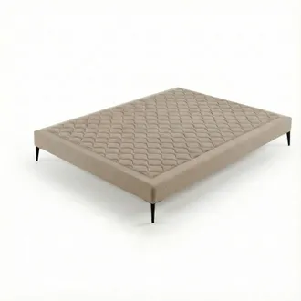Colch&oacute;n Morfeo Base tapizada 160x190 cm beige, 29 cm de altura