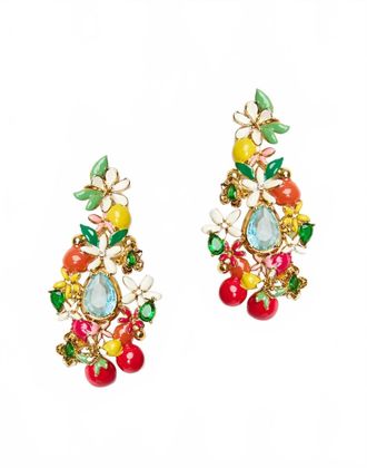 Mestiza New York Womens Multi Stone Earrings In Gold