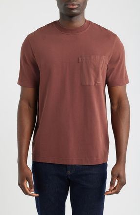 Barbour Ivergill Crewneck Pocket T-Shirt in Burnt Pepper at Nordstrom, Size Xx-Large