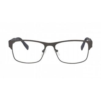 Lacoste Rectangle Full Rim Metal Frame Eyeglasses - Gray