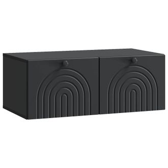 vidaXL Mueble Para Tv De Pared Negro 78,5 X 41 X 30 Cm Vidaxl