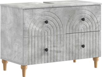 vidaXL Mueble De Lavabo Para Ba&ntilde;o Alkmaar Gris Hormig&oacute;n Vidaxl