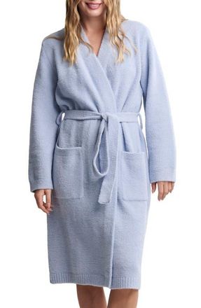 Barefoot Dreams CozyChic Robe in Snow Drop at Nordstrom, Size Small