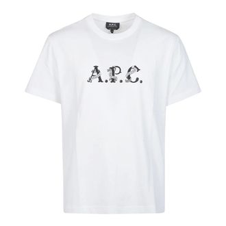 A.P.C. Hombre, Camisetas, Blanco, Talla: L