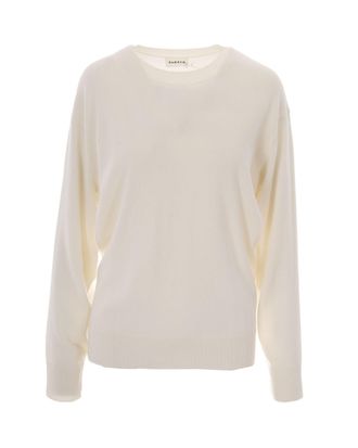 P.A.R.O.S.H. Cream Fringe Cashmere Sweater