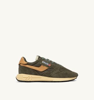 Autry SNEAKERS REELWIND LOW IN NYLON E SUEDE KAHKI E TAFFY