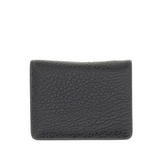 Maison Margiela Leather cardholder with key-ring Man One Size