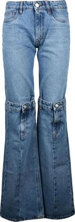 Coperni Flared Jeans - Dames - Flared Jeans - Blauw - S - Katoen - Jeans
