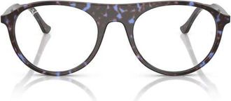 Ray-Ban 51mm Square Optical Glasses in Blue Havana at Nordstrom