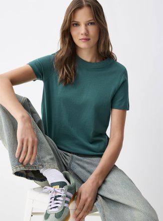 Twik Womens Short-sleeve crew-neck Tee Shirt Relaxed fit