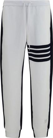 Thom Browne Pantaloni Tuta Loopback 4-Bar - - Trousers - Uomo - Bianco - S