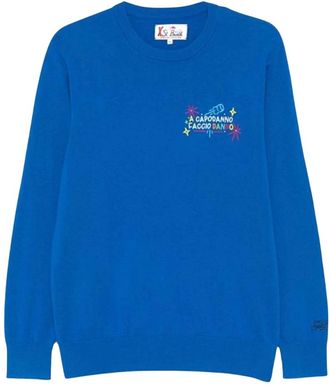 MC2 Saint Barth Hoodies & sweatvesten, Heren, Blauw, L, Kasjmier, Sweatshirt