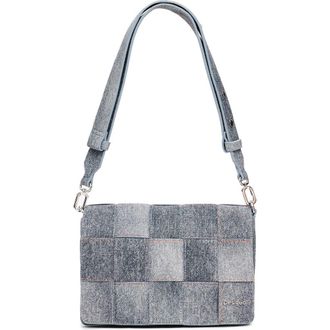 Desigual Woven Denim Crossbody Bag in Light Blue at Nordstrom