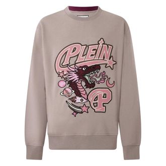 Philipp Plein Felpa Ls Love - - Sweatshirts & Hoodies - Uomo - Beige - M