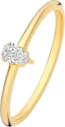 Isabel Bernard Accessoires, Dames, Geel, 48 MM, De la Paix Eloise Ring met Diamant