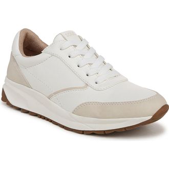 Naturalizer Jackson Sneaker in White /Beige Faux Leather at Nordstrom Rack, Size 10
