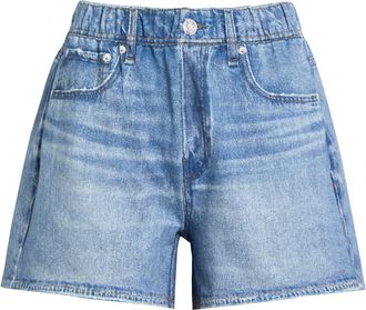 Rag & Bone Rag & Bone Denim Print Terry Shorts - Blue - S (UK8-10 / S)