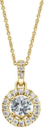 Created Brilliance Ana Yellow Gold Lab Grown Diamond Necklace