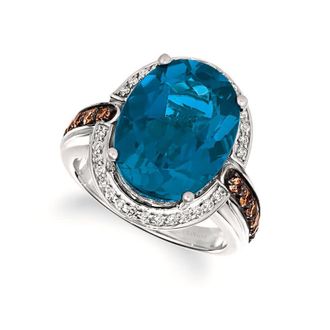 Le Vian Ladies Deep Sea Blue Topaz Rings set in 14K Vanilla Gold