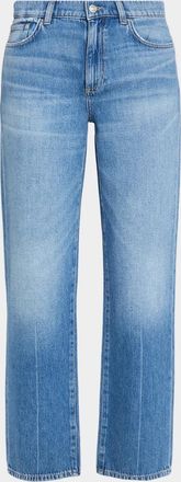 LE JEAN 90 & apos;s Faded Wash Straight Jeans