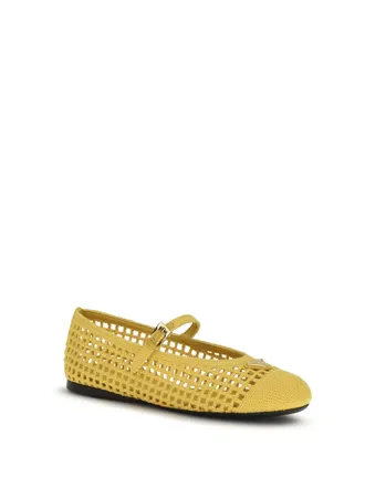Prada Womens Crochet Ballerinas Sole Flat Shoes