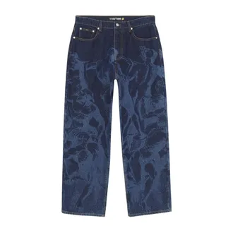 Iuter Loose-fit Jeans, male, Blue, Size: W34 Baggy Battle Laser Jeans