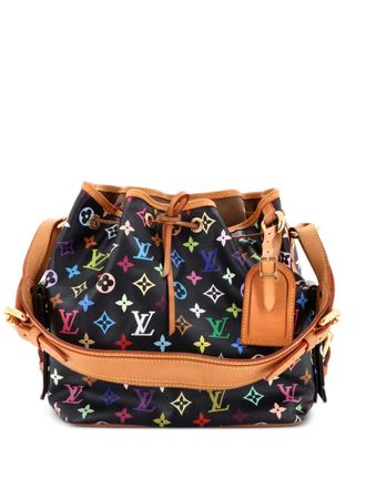 Louis Vuitton Petit Noe Handbag Monogram Multicolor bucket bag - Zwart