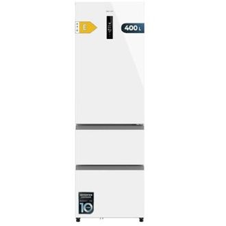 Cecotec Cecotec Frigor&iacute;fico Puerta Francesa De 400 L Bolero Coolmarket Combi Fd 400 White Glass E. Frigor&iacute;fico Con Sistema Total Nofrost, Distribuci&oacute;n Multi A